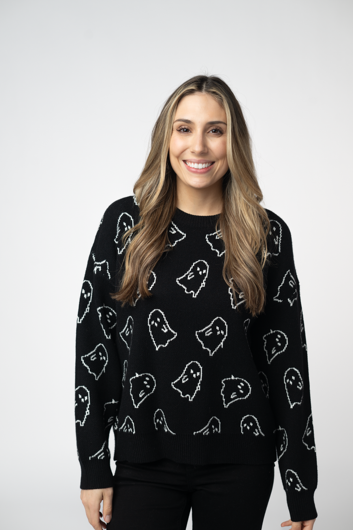 IN STOCK Ghost Pullover Sweater - Midnight Ghosts FINAL SALE