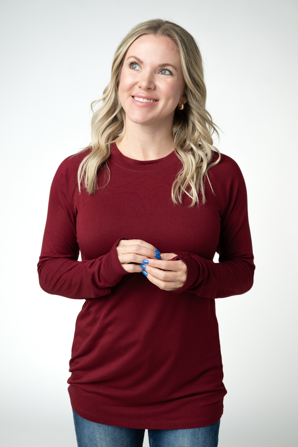 IN STOCK Blair Long Sleeve Top - Cranberry