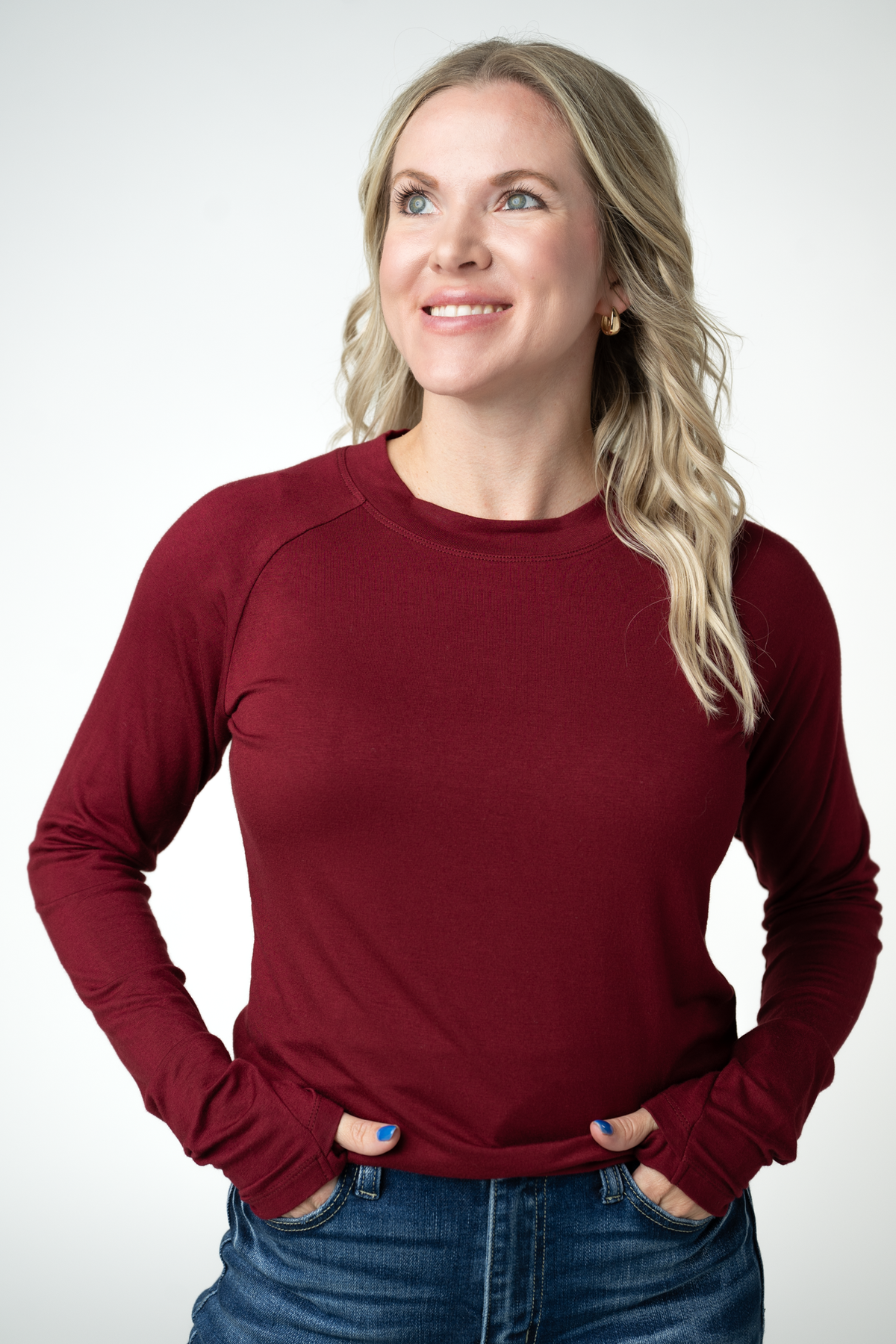 IN STOCK Blair Long Sleeve Top - Cranberry