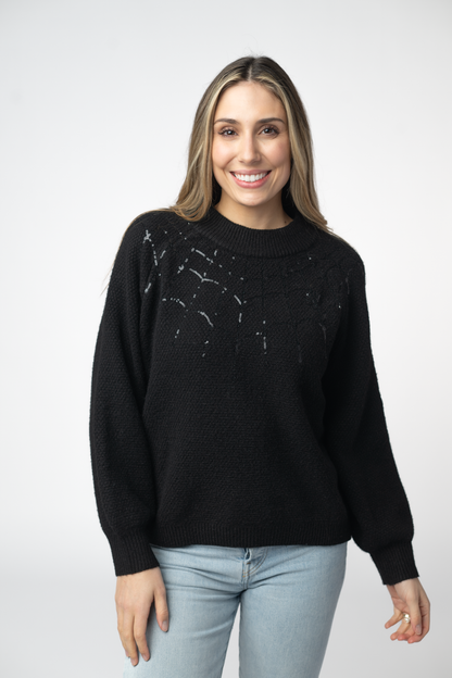 IN STOCK Sequin Webs Sweater FINAL SALE