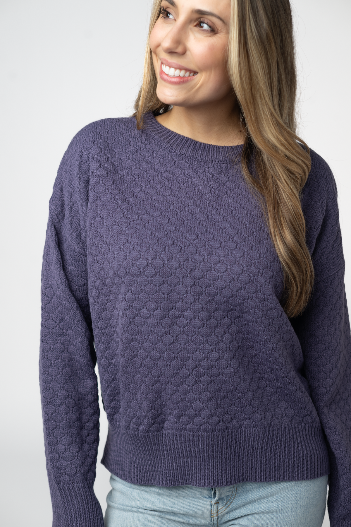 IN STOCK Gianna Pullover Sweater - Slate Blue