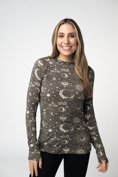 SOLD OUT Blair Long Sleeve Top - Celestial Nights FINAL SALE