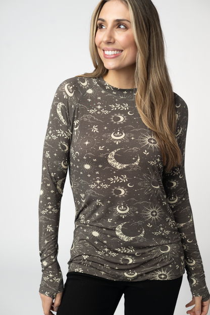 SOLD OUT Blair Long Sleeve Top - Celestial Nights FINAL SALE