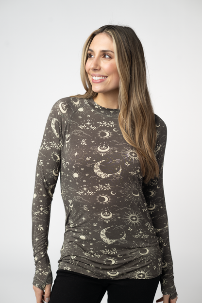 SOLD OUT Blair Long Sleeve Top - Celestial Nights FINAL SALE