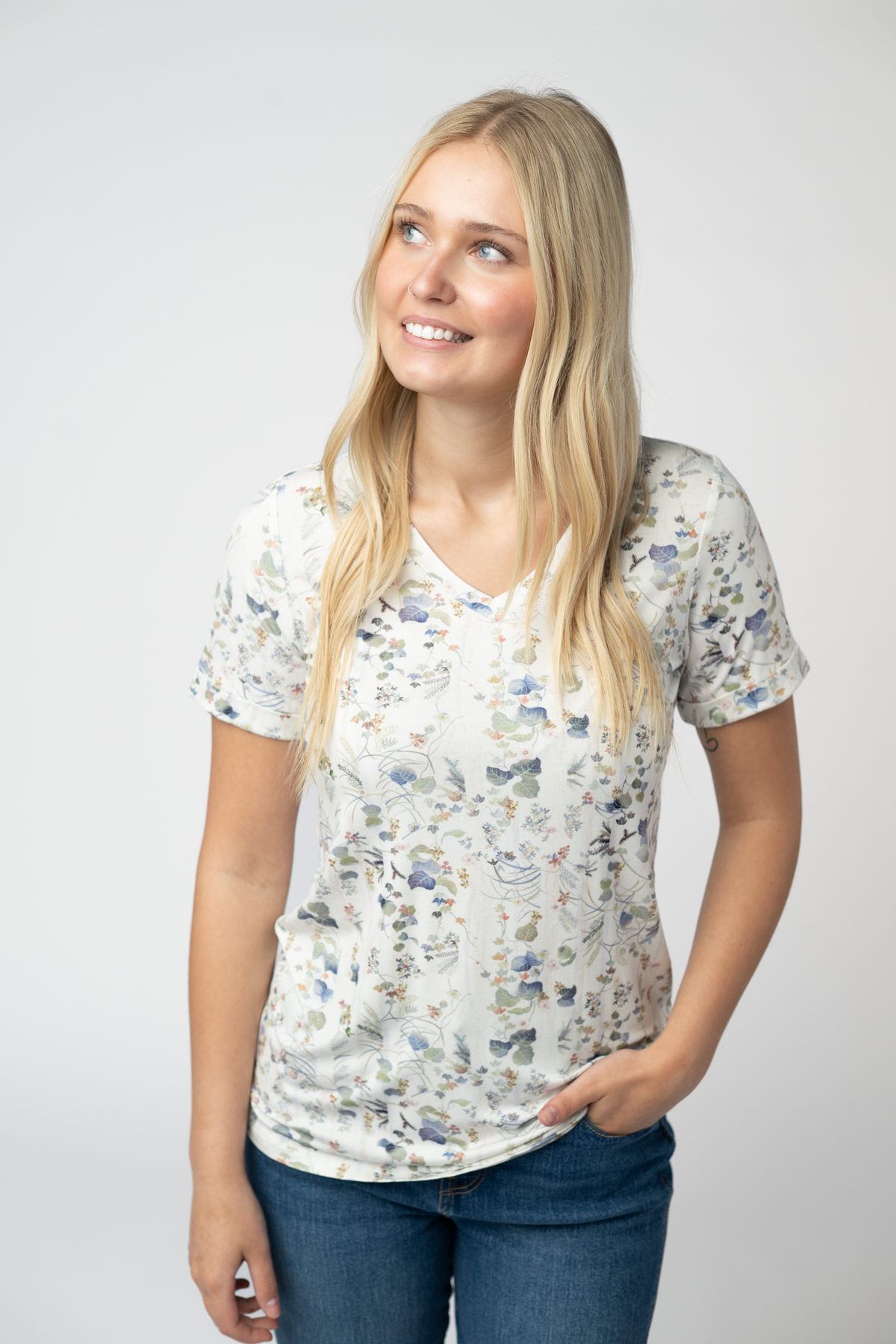 IN STOCK Sophie Top - Olive Meadow FINAL SALE