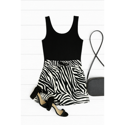 Ready to Ship | The Zoe - Zebra Print Jogger Skirt