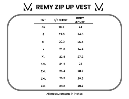 IN STOCK Remy Zip Up Vest - Dark Sage