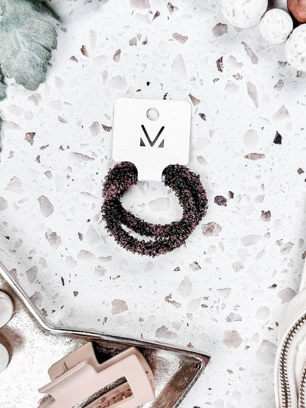 IN STOCK Fuzzy Duo Hair Tie Set FINAL SALE