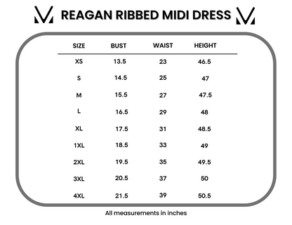 IN STOCK Reagan Ribbed Midi Dress - Sand and Rust Floral FINAL SALE