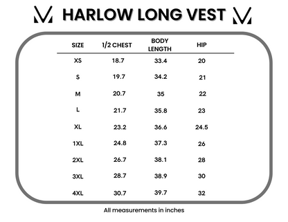IN STOCK Harlow Long Vest - Evergreen