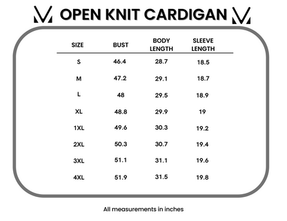 IN STOCK Open Knit Cardigan - Purple FINAL SALE
