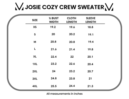 IN STOCK Josie Cozy Crew Sweater - Mocha FINAL SALE