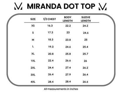 IN STOCK Miranda Dot Top - Black