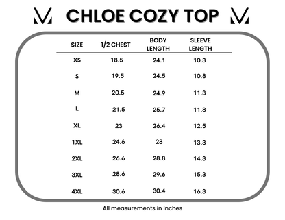 IN STOCK Chloe Cozy Top - Winter Blue