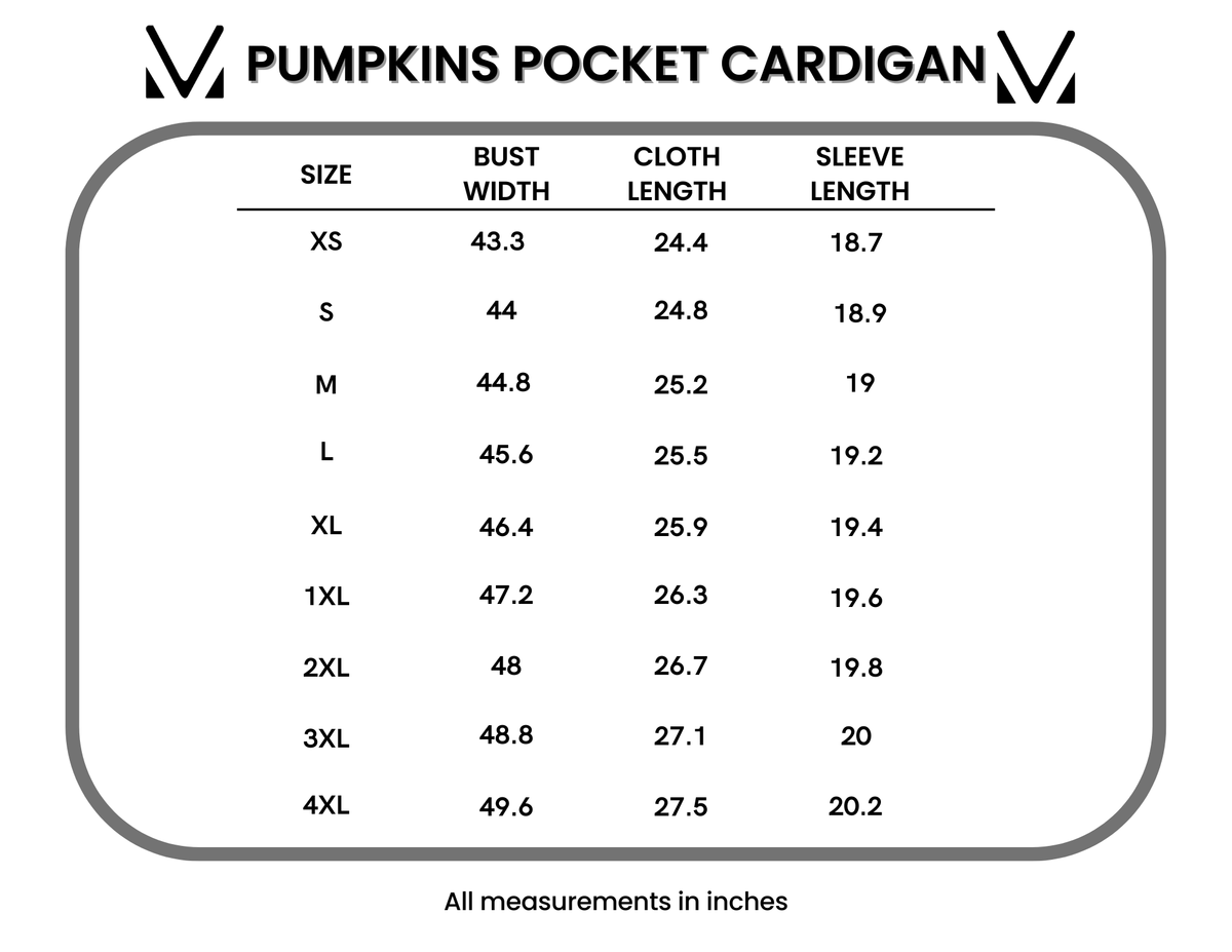 IN STOCK Pumpkins Pocket Cardigan FINAL SALE