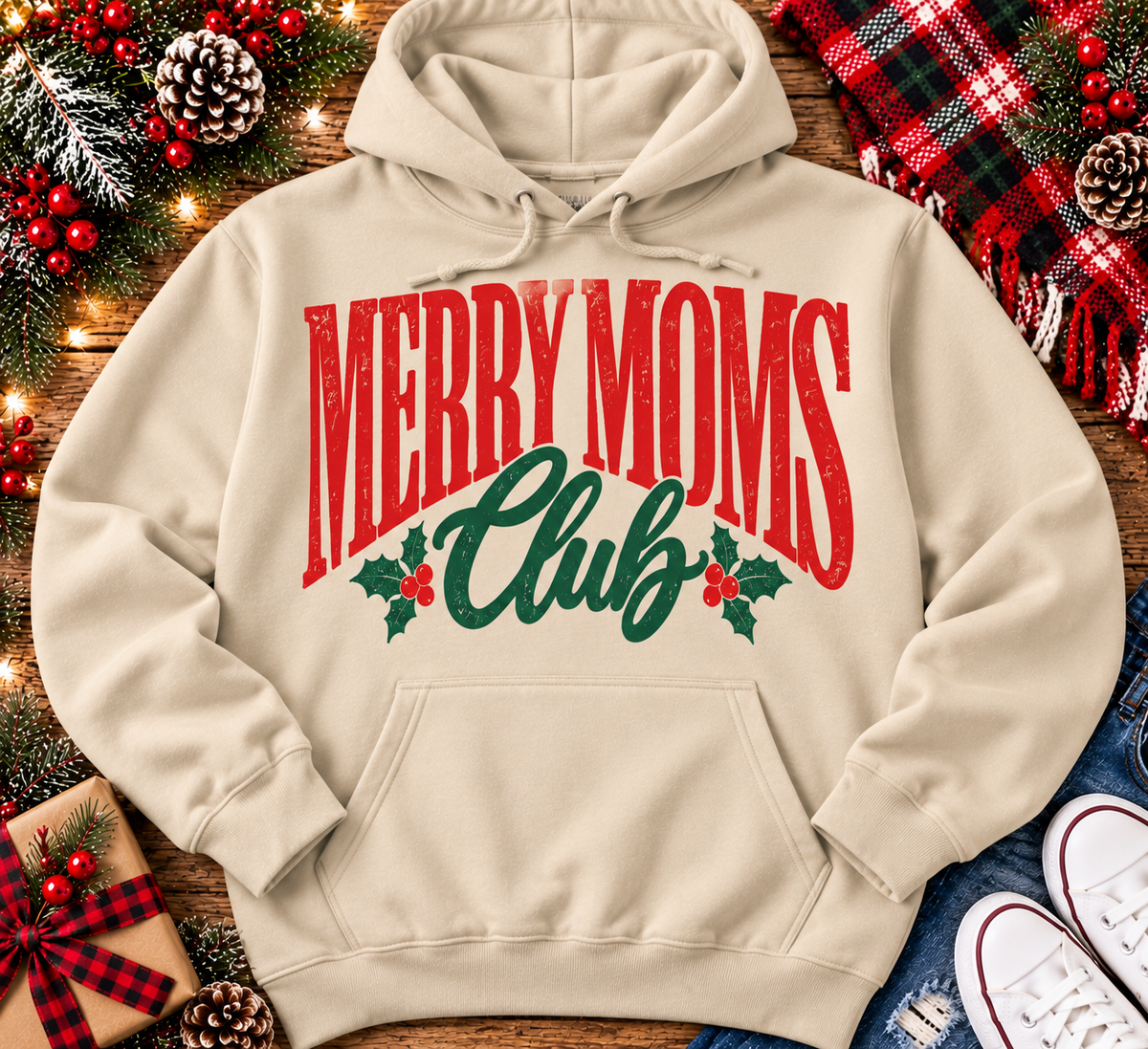 Merry Moms Club Graphic Apparel