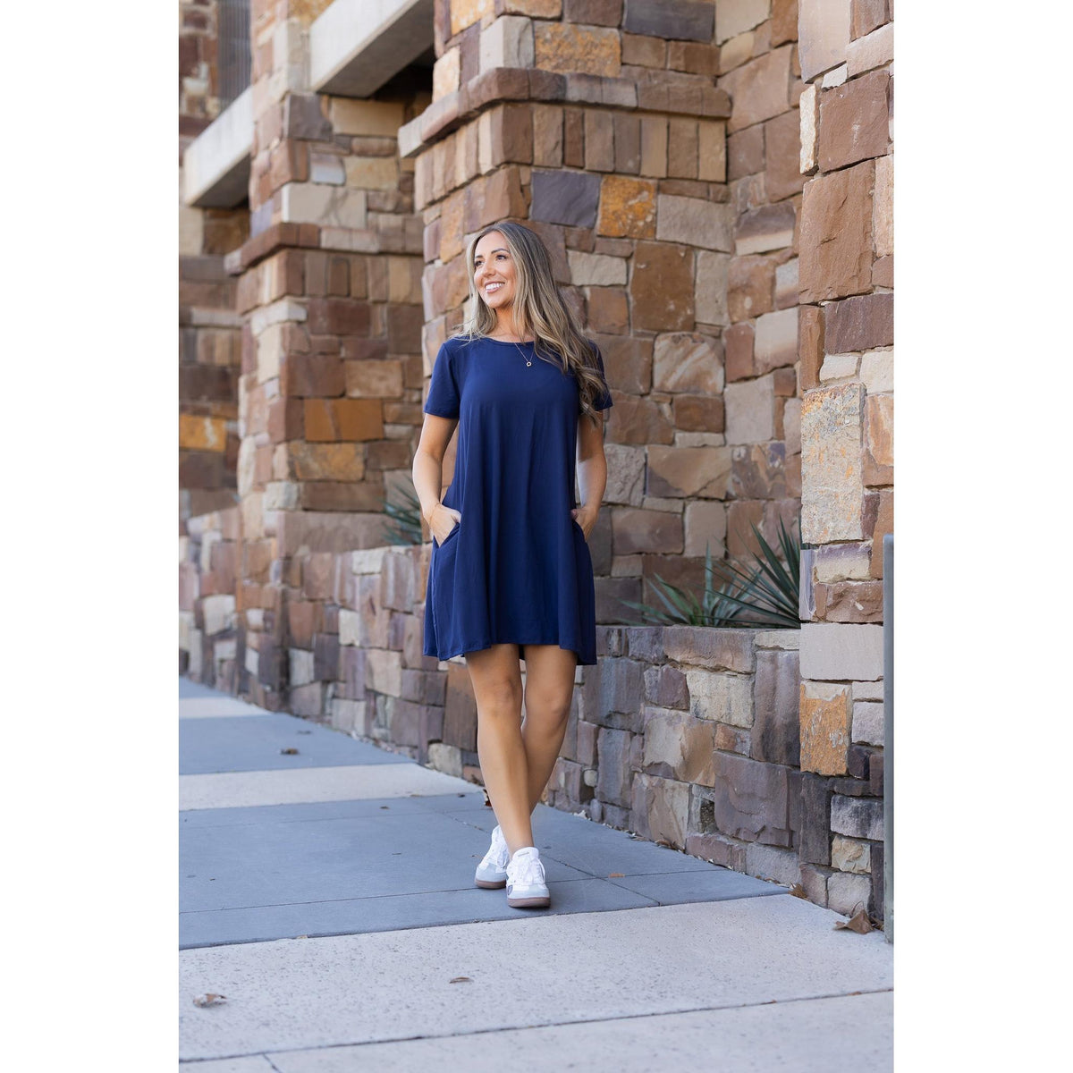Ready to Ship |  The Kacey - Navy Swing Dress