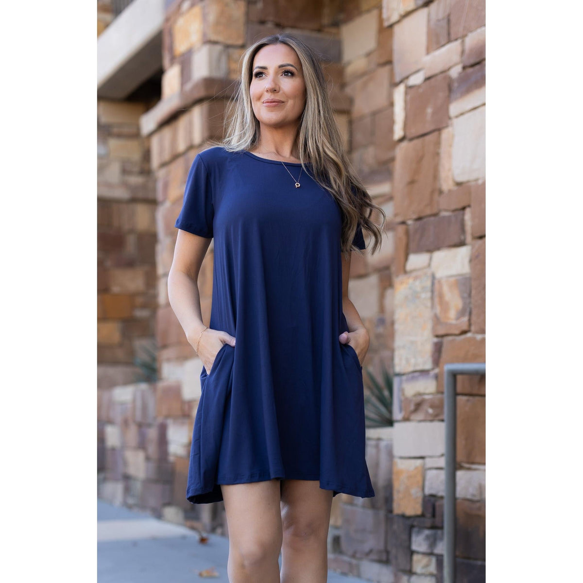 Ready to Ship |  The Kacey - Navy Swing Dress
