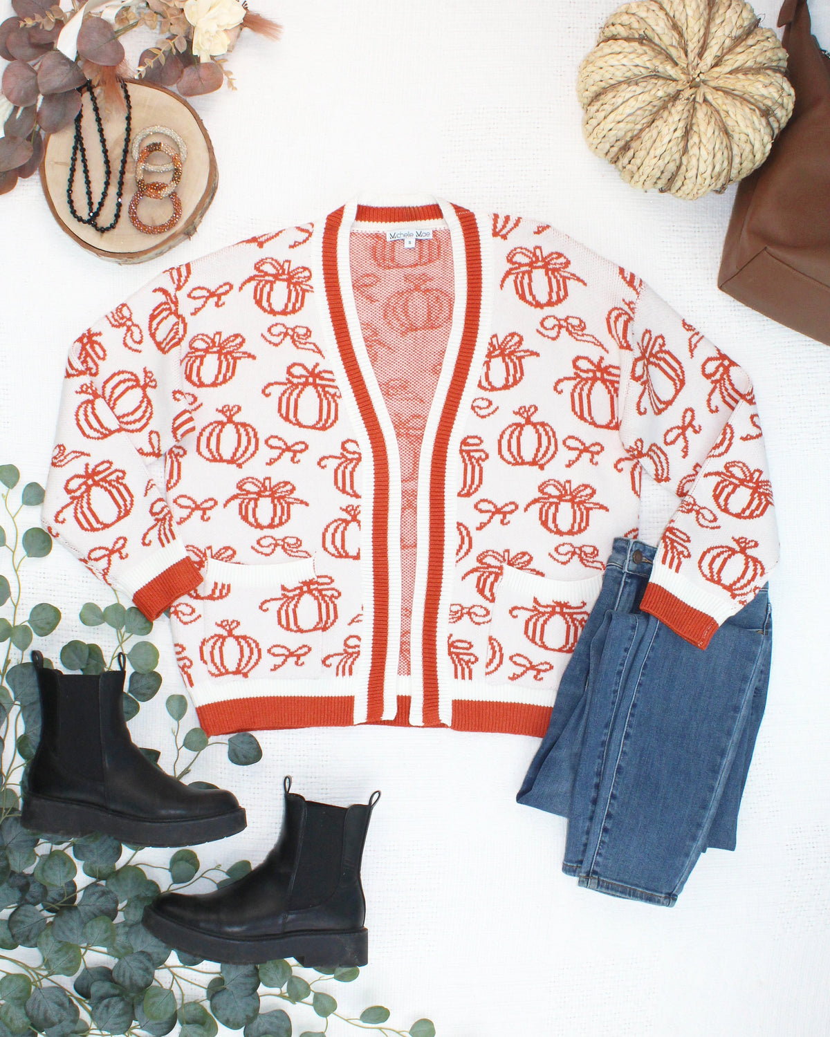 IN STOCK Pumpkins Pocket Cardigan FINAL SALE