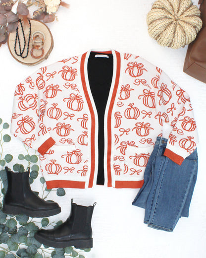IN STOCK Pumpkins Pocket Cardigan FINAL SALE