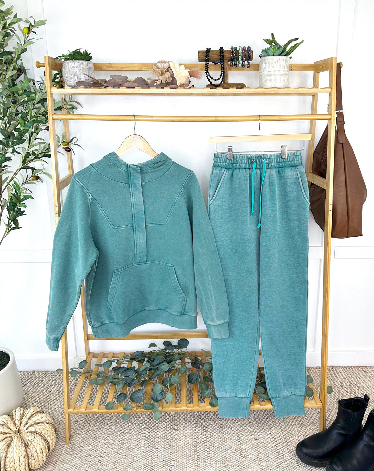 IN STOCK Ryker Vintage Wash Hoodie- Teal