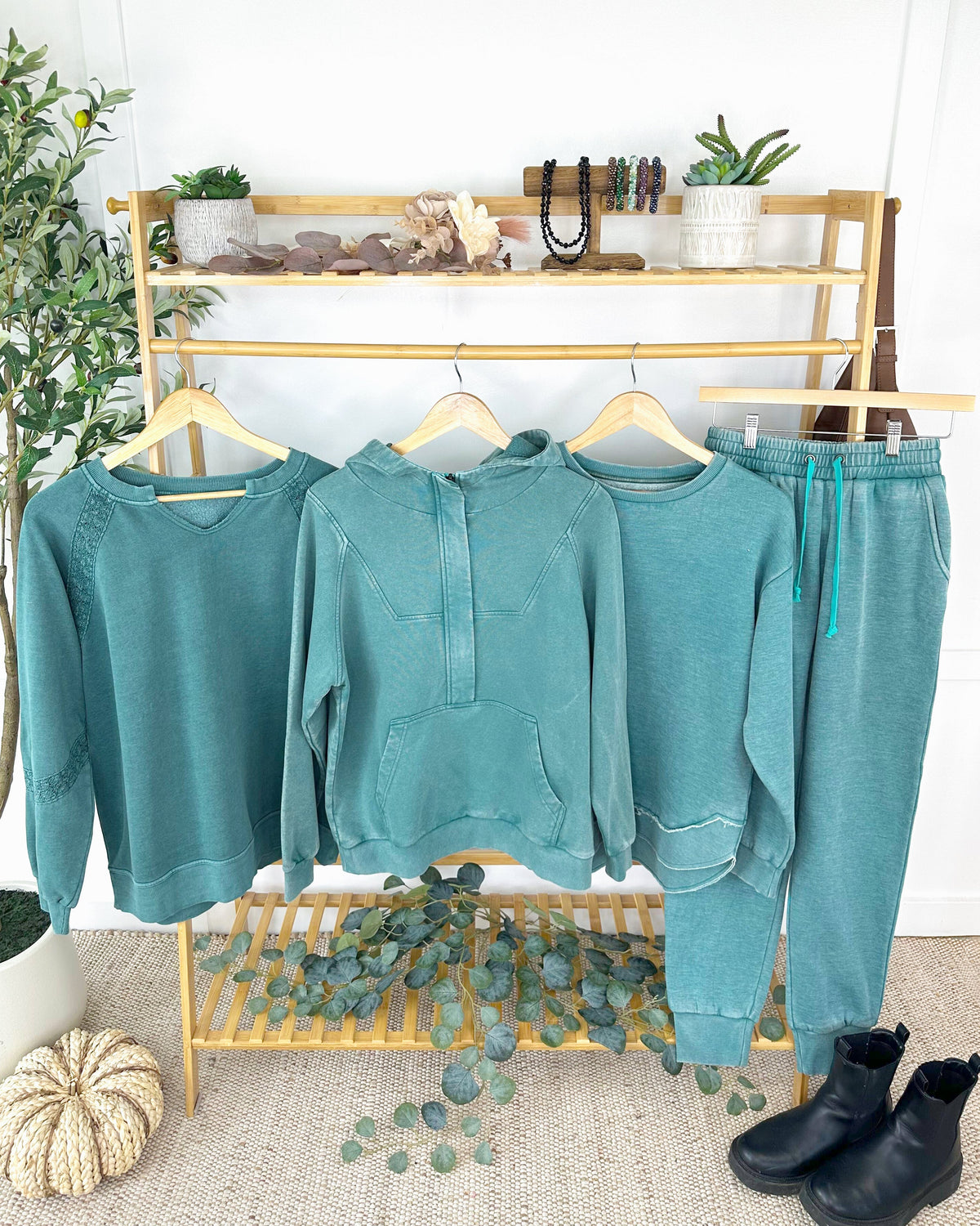 IN STOCK Ryker Vintage Wash Hoodie- Teal