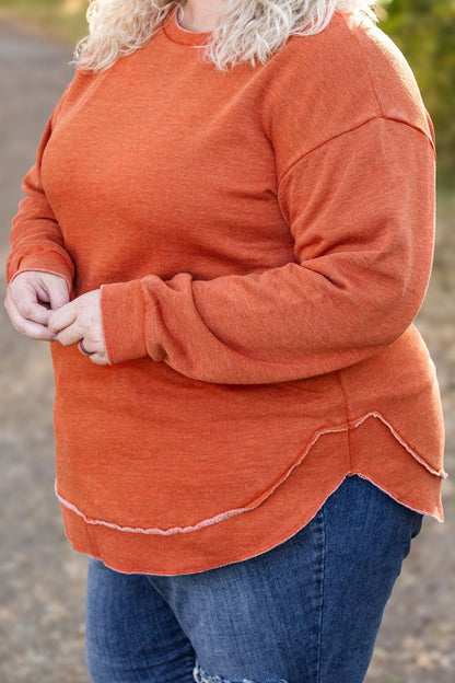 IN STOCK Vintage Wash Pullover - Rust - Large