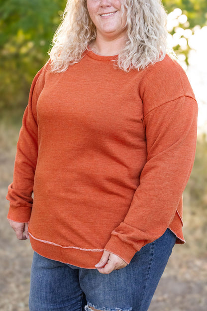 IN STOCK Vintage Wash Pullover - Rust - Large