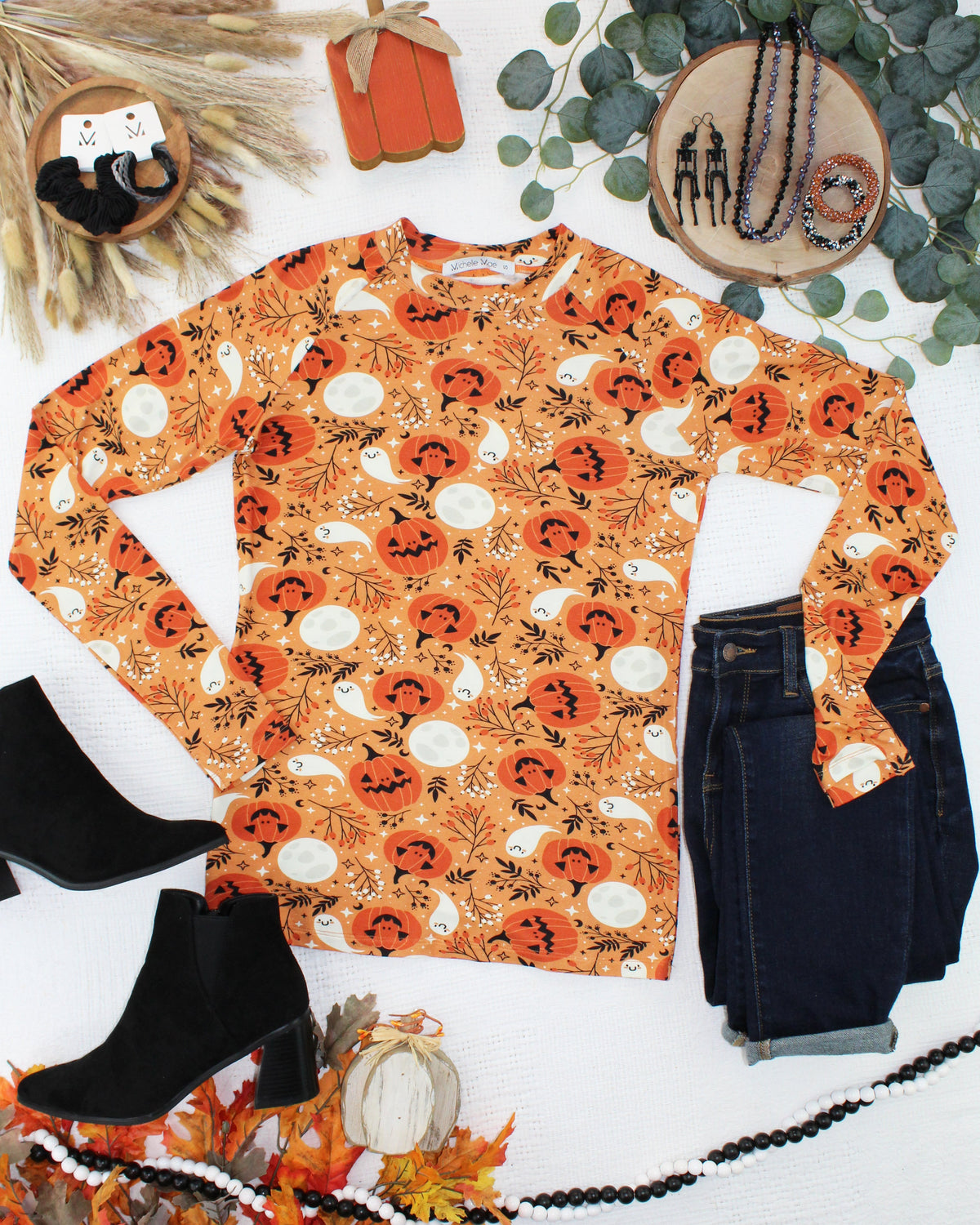 IN STOCK Blair Long Sleeve Top - Spooky Autumn FINAL SALE