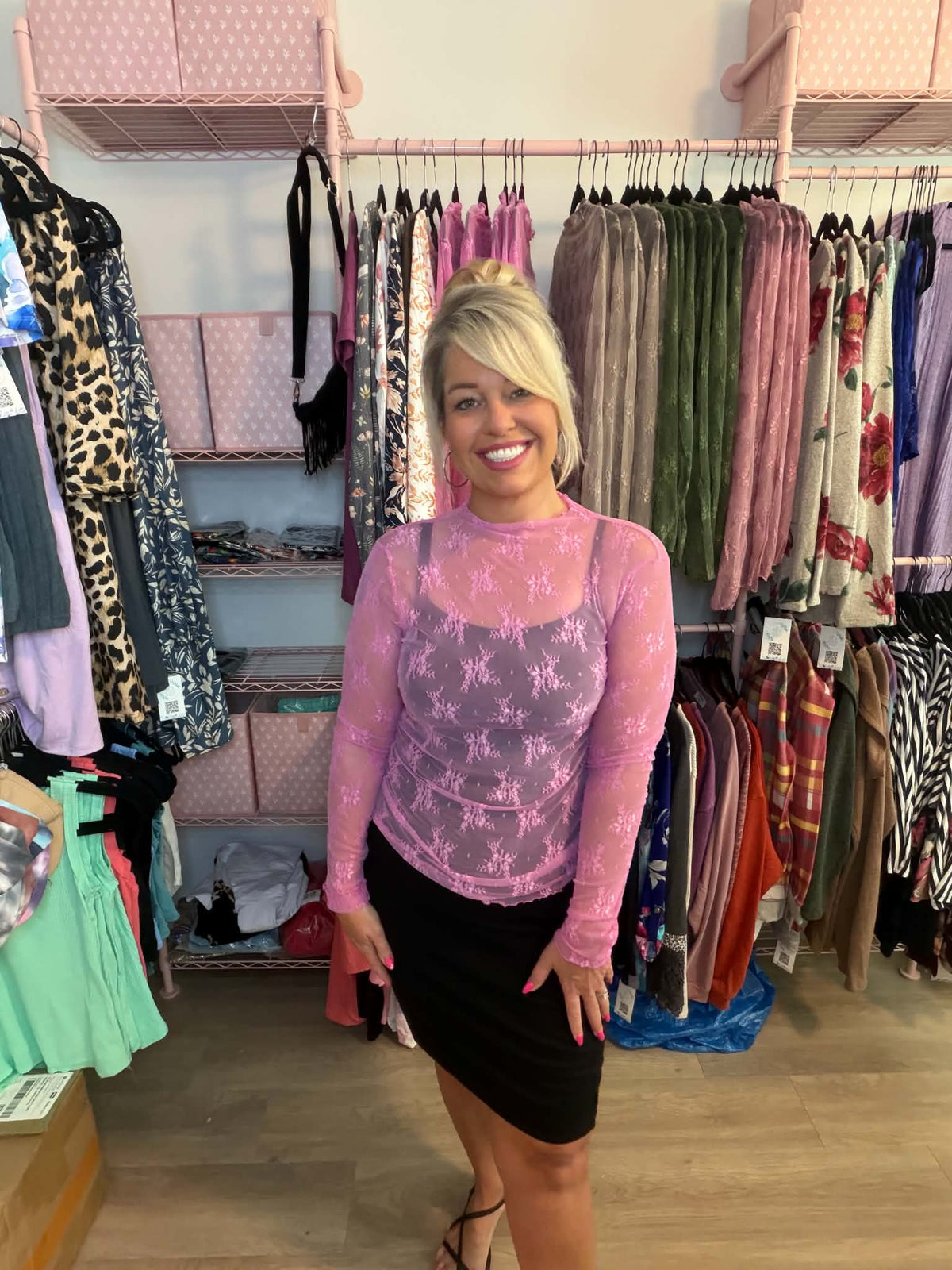 Zenana Lace Layering Top