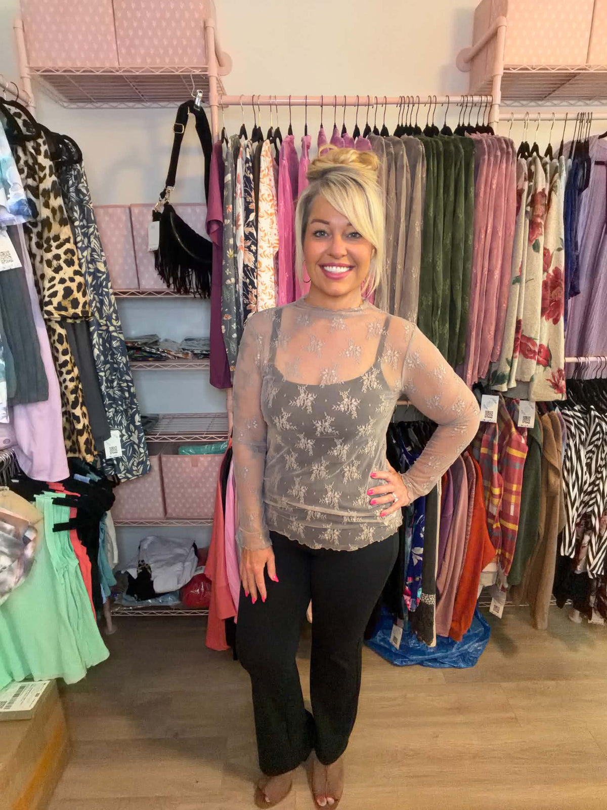 Zenana Lace Layering Top