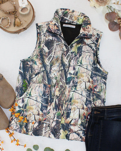 IN STOCK Remy Zip Up Vest - Dark Camo FINAL SALE