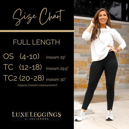 Ready to Ship | The Nicole - Navy FLEECE Full Length with Pocket Leggings  - Luxe Leggings by Julia Rose®