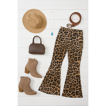 Ready to Ship | The Francesca Leopard Super Flare Leggings*