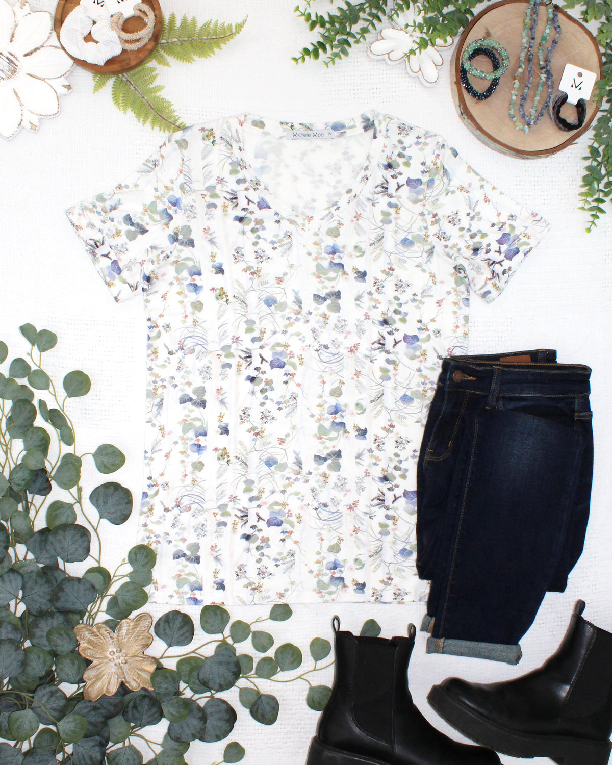IN STOCK Sophie Top - Olive Meadow FINAL SALE